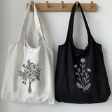 Large Canvas Eco Shopping Bag Kpop Shoulder Bag