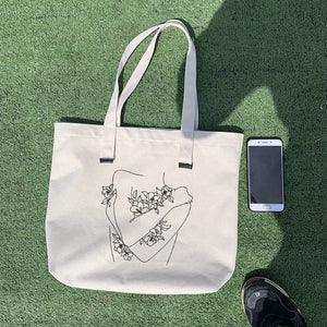 Canvas Cloth Shoulder Bag Eco Grocery Tote