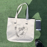Canvas Cloth Shoulder Bag Eco Grocery Tote