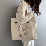 Canvas Cloth Shoulder Bag Eco Grocery Tote