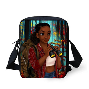 Africa Girl Mini Messenger Bag for Students