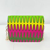 Kente Print Women Bag High Mini Bag - Party Dinner Wedding