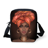 African American Art Girls Shoulder Messenger Bag Crossbody Bag