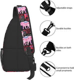 African Ethnic Elephant Chest Bags Crossbody Sling Bag