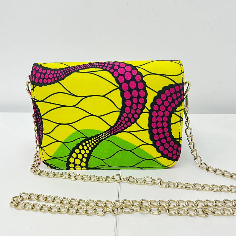 African Ankara Shoulder Bag African Print Crossbody Bag