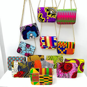 African Ankara Print High Mini Bag