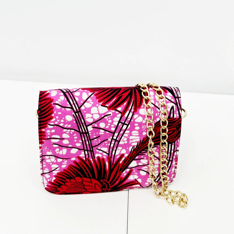 African Ankara Print High Mini Bag
