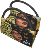 African Woman Thermal Lunch Bag Insulated Lunch Box Girls Office Picnic