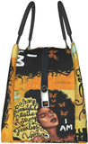 African Woman Thermal Lunch Bag Insulated Lunch Box Girls Office Picnic