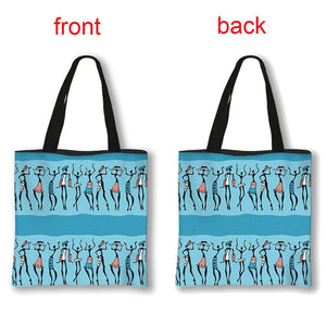 African Women Style Handbag Top-Handle Bags for Shopping Girls
