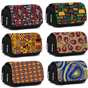 African Women Style Pencil Bag Stationery Supply Holder Gift