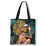Afro Woman Print Handbag God Says You Are / Lady Shopping Shoulder Bag