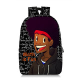 Afro Boy Backpack for Teenager Boys Daypack School Bags Brown Rucksack