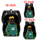 Afro Brown Boy Pattern Backpack Lovely Children School Bag