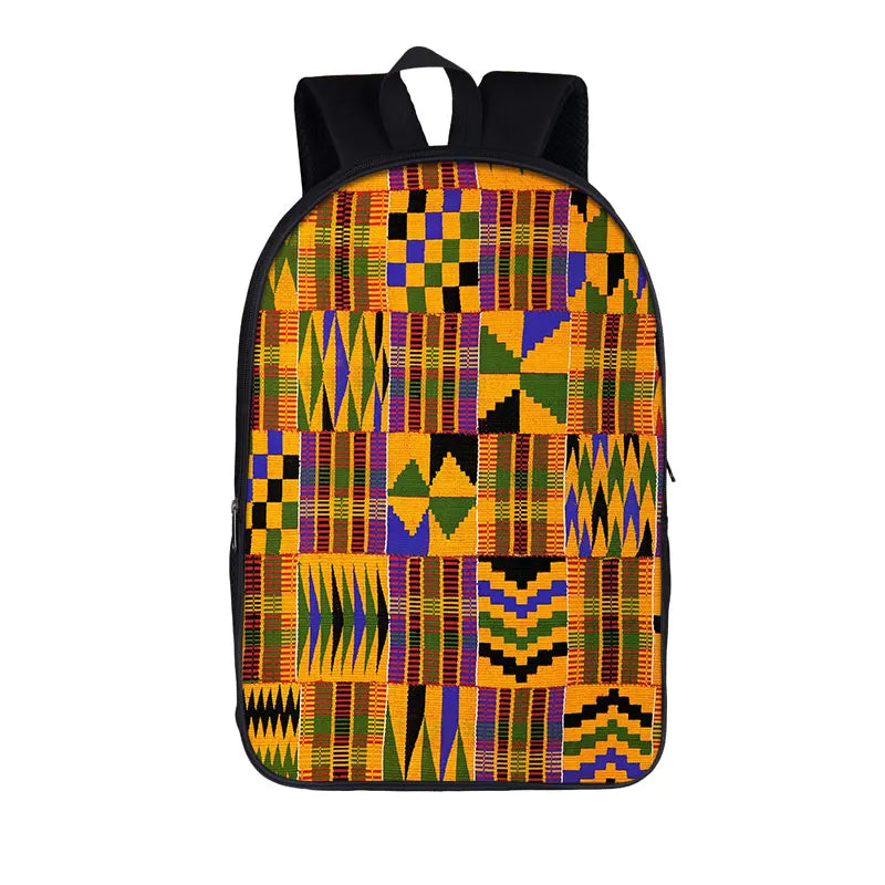 Afro Pattern Backpack Africa Women Men Rucksack for Travel Children School Bags