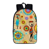 Afro Pattern Backpack Africa Women Men Rucksack for Travel Children School Bags