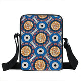 Afro Pattern Messenger Bag Africa Ladies Shoulder Bag Brown Women Handbag