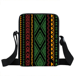 Afro Pattern Messenger Bag Africa Ladies Shoulder Bag Brown Women Handbag