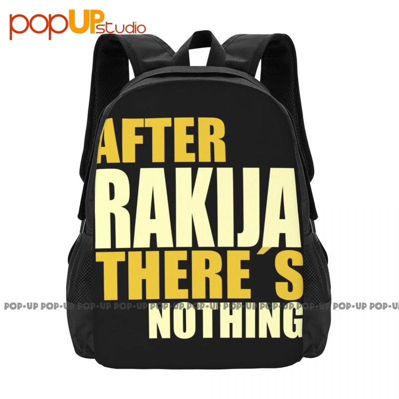 Rakija Theres Nothing Backpack Large Capacity Bookbag Multifunction