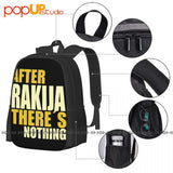 Rakija Theres Nothing Backpack Large Capacity Bookbag Multifunction