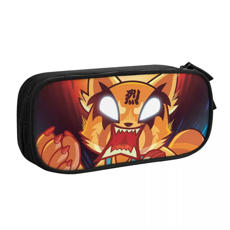 Aggretsuko Pen Box Student Anime Zipper Pen Bag