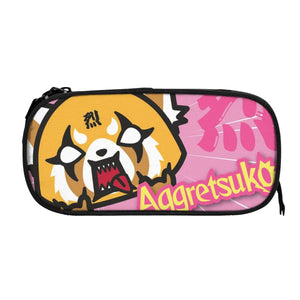 Aggretsuko Pen Box Student School Anime Zipper Pen Bag