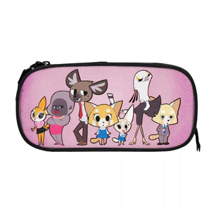 Aggretsuko Pen Box Student School Anime Zipper Pouch