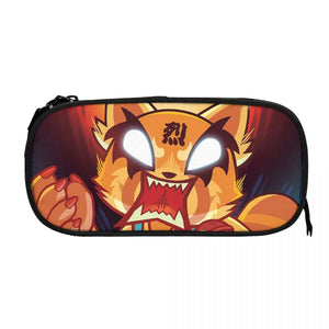 Aggretsuko Pen Box Student Anime Zipper Pen Bag