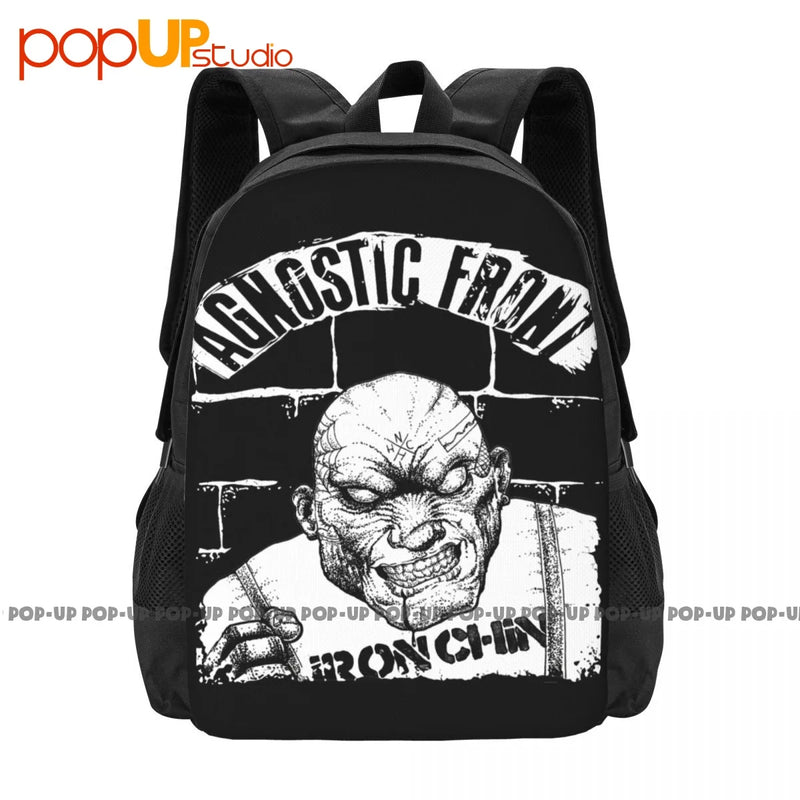 Agnostic Front Hardcore Punk Band Iron Chin Backpack Gym Bag