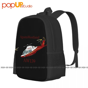 Agustawestland Aw139 Helicopter 01 Backpack Large Capacity