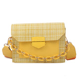 Chain Crossbody Bags Wide Strap Shoulder Bags for Women