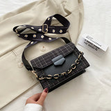 Chain Crossbody Bags Wide Strap Shoulder Bags for Women