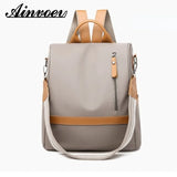 Anti-theft Large Capacity Backpacks Waterproof Nylon Backpack Female Bag