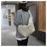 Autumn Winter Diagonalcross Bag Plus Cotton Dumpling Bag