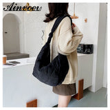 Autumn Winter Diagonalcross Bag Plus Cotton Dumpling Bag