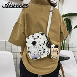Cow Print Crossbody Bag Women's Shoulder Phone Purse