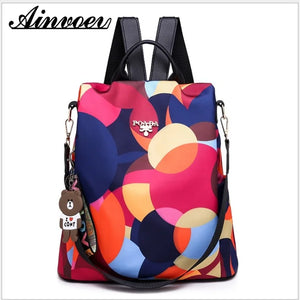 Camouflage Anti-theft Backpack for Women