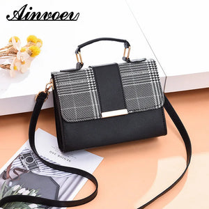 Vintage PU Leather Messenger Bag for Women