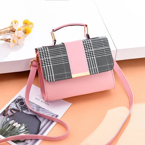 Vintage PU Leather Messenger Bag for Women