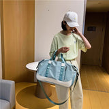Ainvoev Nylon Women Shoulder Bags Luggage Big Sports Gym Bag