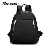 Women Waterproof Nylon School Backpack Casual Oxford Shoulder Bag