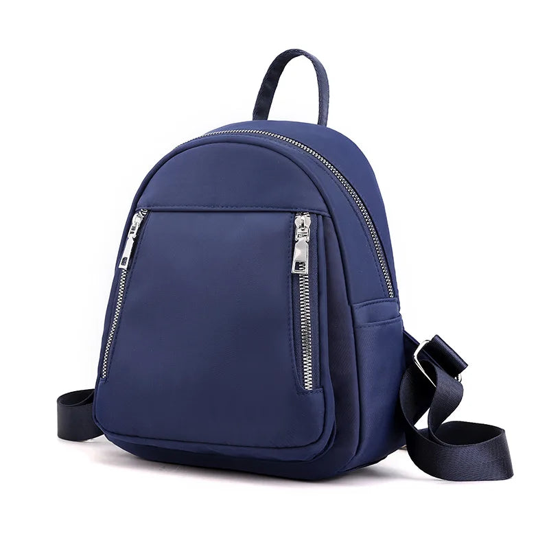 Women Waterproof Nylon School Backpack Casual Oxford Shoulder Bag