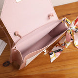 Women's Wild Shoulder Messenger Bag with Ribbon Casual Mobile Phone Change Bag
