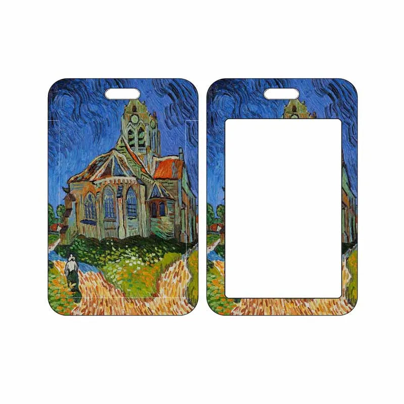 Air ID Name Card Cover Oil Painting Student Bus Business Card Cover
