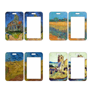 Air ID Name Card Cover Oil Painting Student Bus Business Card Cover