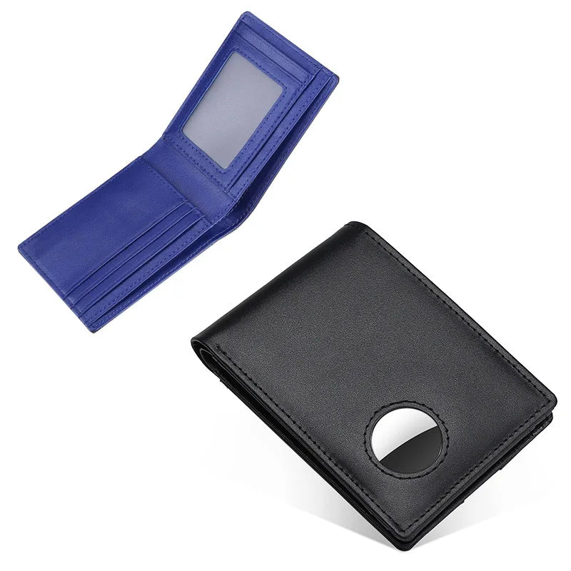 Men's Leather Money Clip RFID Anti-theft Wallet