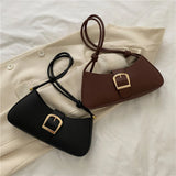 Adjustable Shoulder Half Moon Bag Crossbody Tote Bag Women's Purses