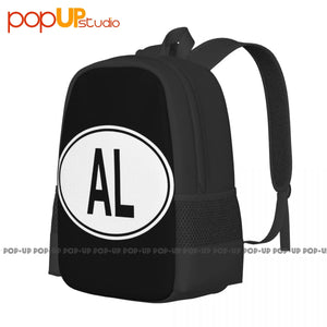 Albania Code Oval Backpack Large Capacity Hot Swimming Shopping Bag