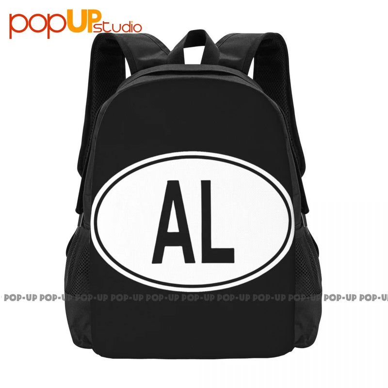 Albania Code Oval Backpack Large Capacity Hot Swimming Shopping Bag