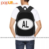 Albania Code Oval Backpack Large Capacity Hot Swimming Shopping Bag